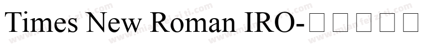 Times New Roman IRO字体转换